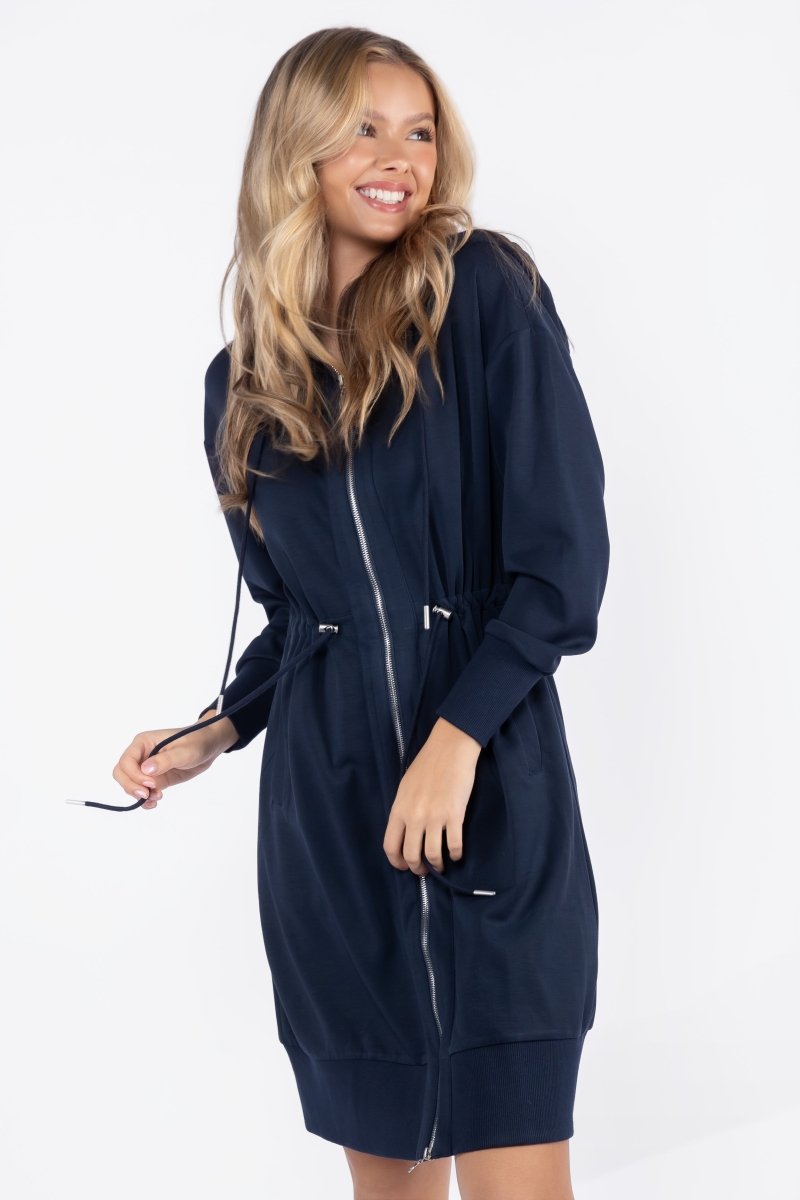 Mina Dress 40&quot; (Navy) - Dress - Yakira Bella