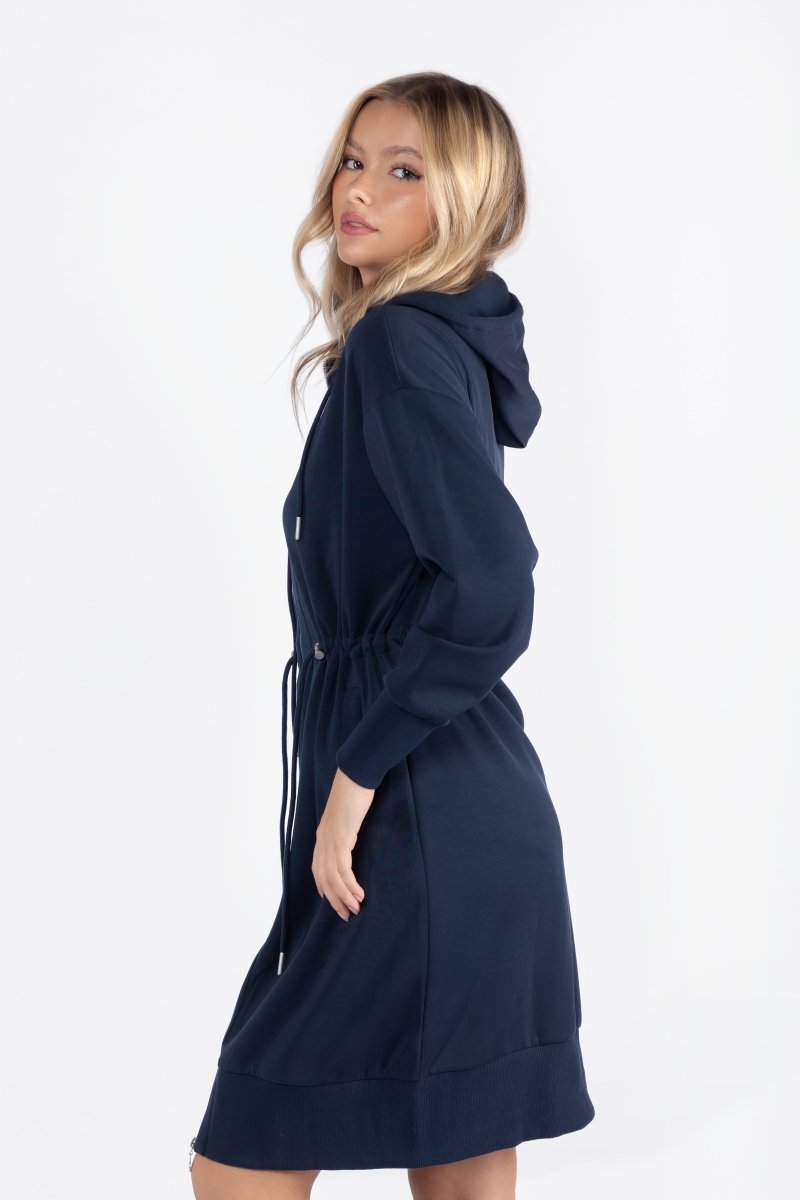 Mina Dress 40&quot; (Navy) - Dress - Yakira Bella