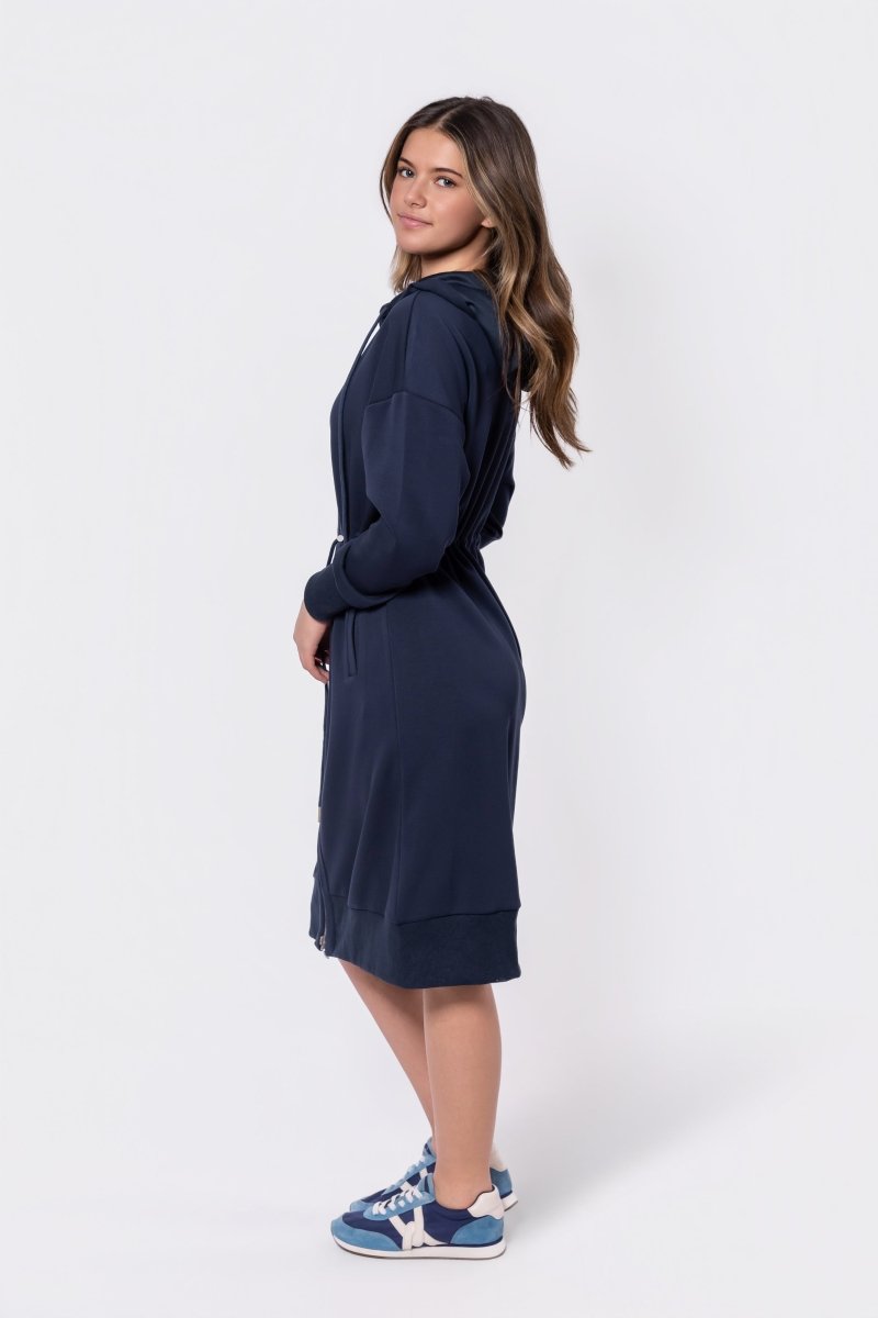 Mina Dress 42" (Navy) - Dress - Yakira Bella