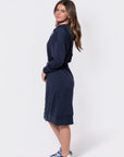 Mina Dress 42" (Navy) - Dress - Yakira Bella