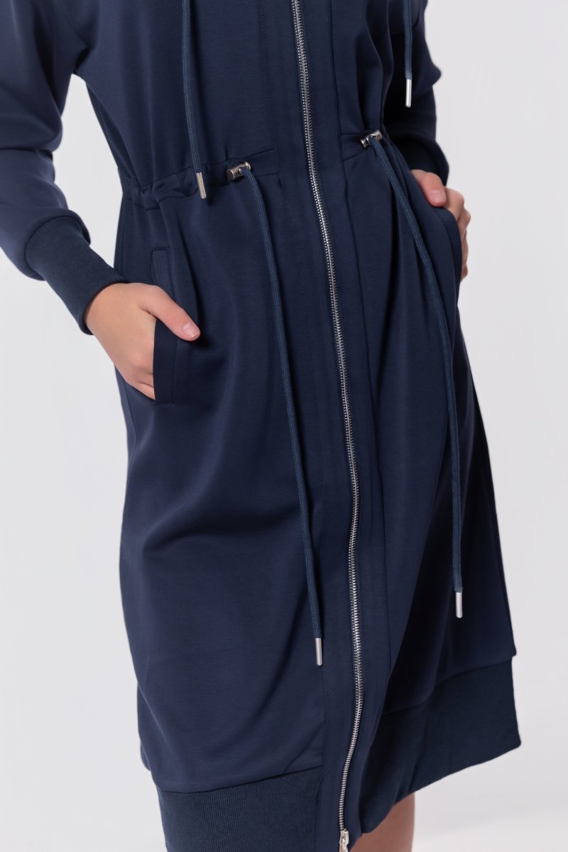 Mina Dress 42" (Navy) - Dress - Yakira Bella