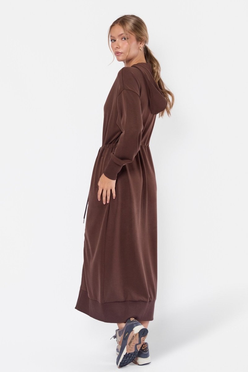 Mina Dress 50" (Dark Brown) - Dress - Yakira Bella
