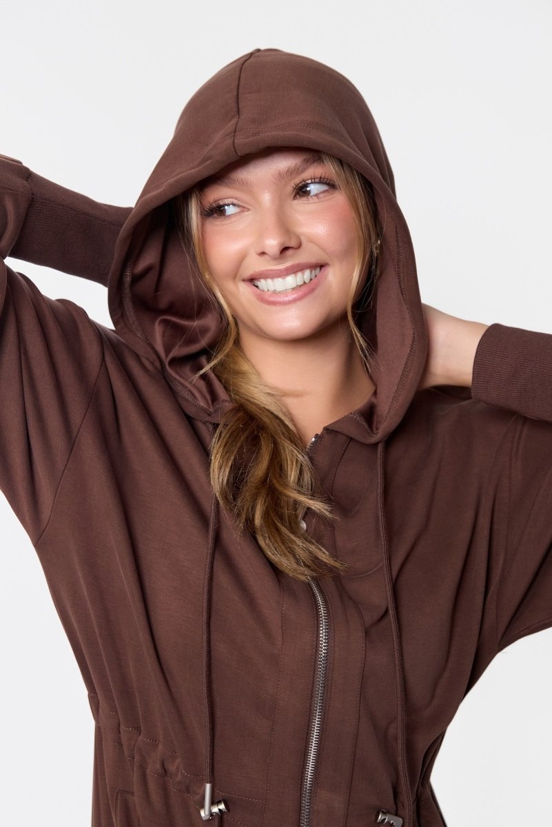 Mina Dress 50" (Dark Brown) - Dress - Yakira Bella