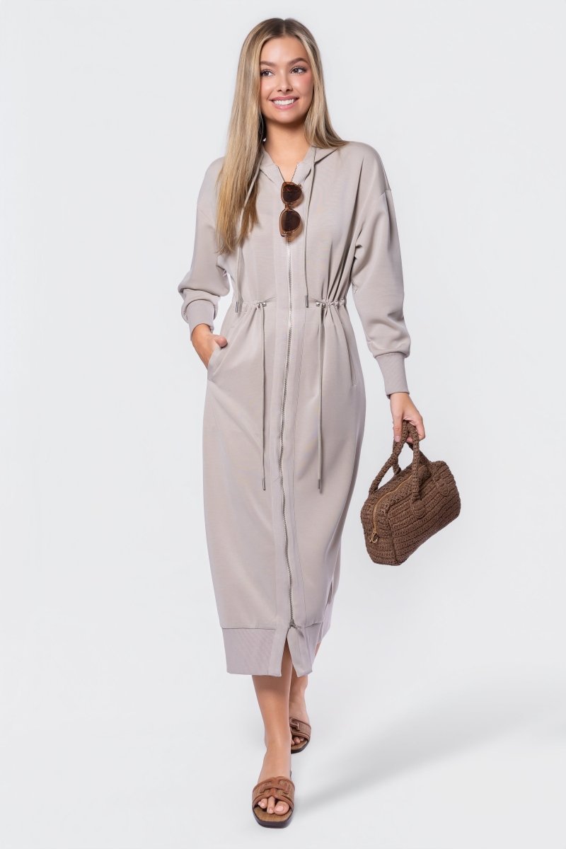 Mina Dress 50" (Khaki) - Dress - Yakira Bella