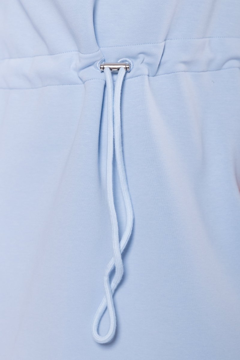Mina Half Zip Dress 42" (Baby Blue) - Dress - Yakira Bella