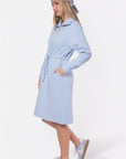 Mina Half Zip Dress 42" (Baby Blue) - Dress - Yakira Bella