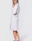 Mina Half Zip Dress 42" (Ivory Heather) - Dress - Yakira Bella