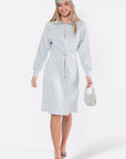 Mina Half Zip Dress 42" (Mint) - Dress - Yakira Bella