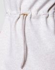 Mina Half Zip Dress Short Sleeve 37" (Ivory Heather) - Dress - Yakira Bella