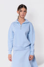 Mina Half Zip Top (Baby Blue) - Top - Yakira Bella