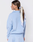 Mina Half Zip Top (Baby Blue) - Top - Yakira Bella