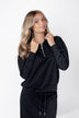 Mina Half Zip Top (Black)