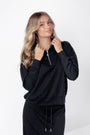 Mina Half Zip Top (Black) - Top - Yakira Bella
