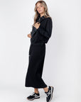 Mina Half Zip Top (Black) - Top - Yakira Bella