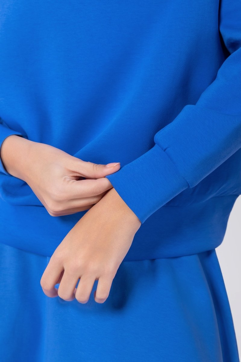 Mina Half Zip Top (Marina Blue) – Yakira Bella