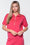 Mina Half Zip Top Short Sleeve (Coral) - Top - Yakira Bella