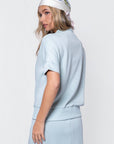 Mina Half Zip Top Short Sleeve (Mint) - Top - Yakira Bella