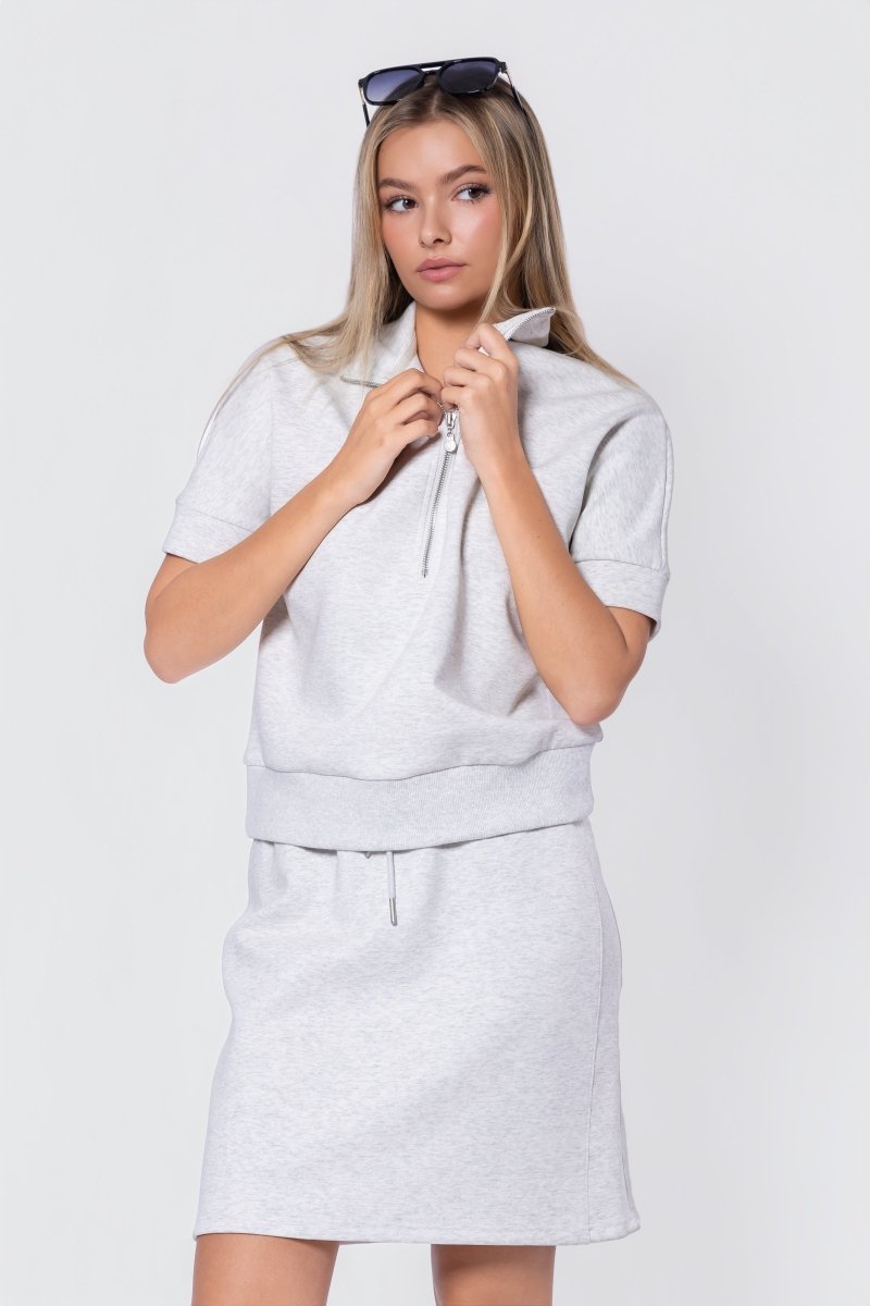 Mina Skirt 20" (Light Grey) - Skirt - Yakira Bella