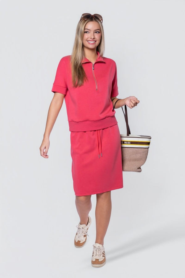 Mina Skirt 23" (Coral) - Skirt - Yakira Bella