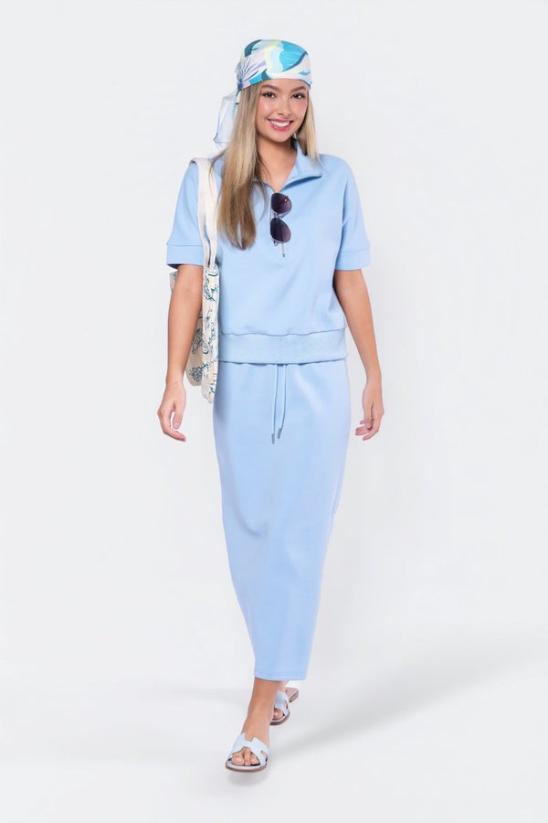 Mina Skirt 35" (Baby Blue) - Skirt - Yakira Bella