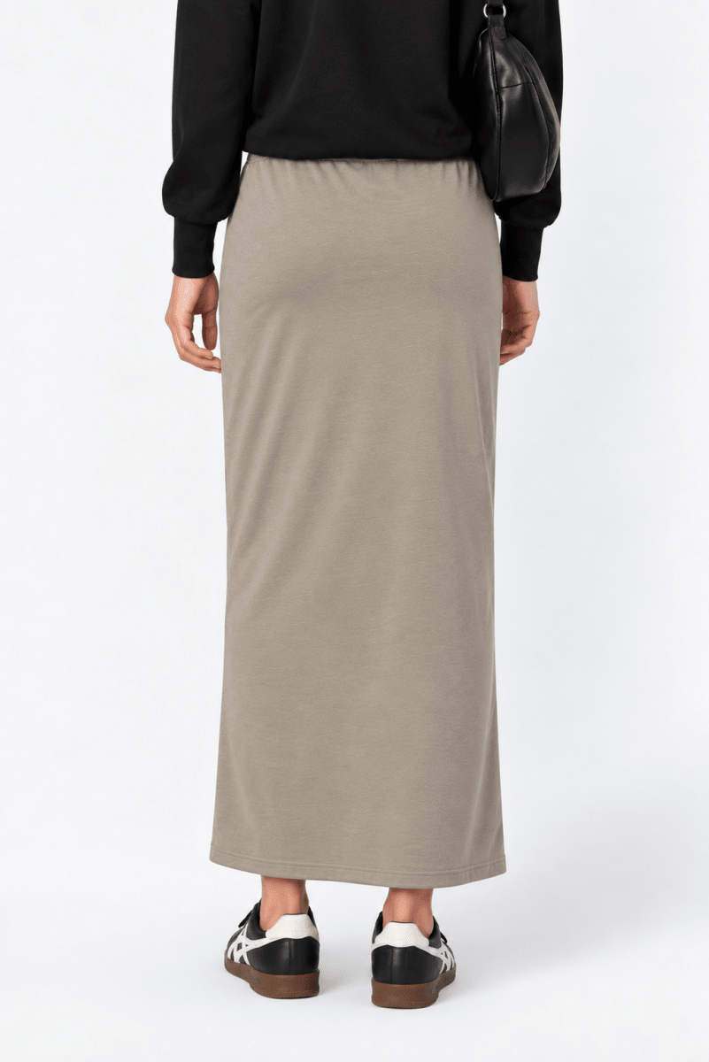 Mina Skirt 35" (Light Beige) - Skirt - Yakira Bella