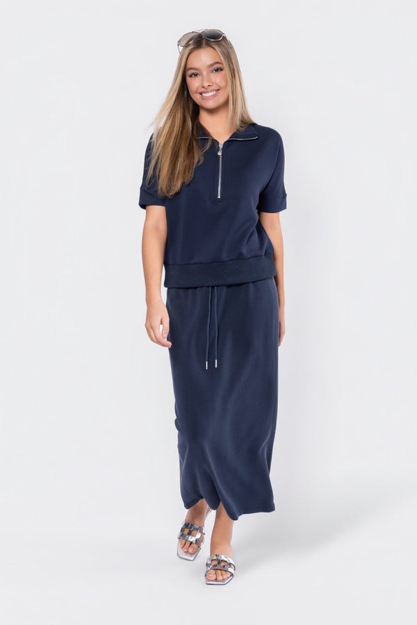 Mina Skirt 35" (Navy) - Skirt - Yakira Bella