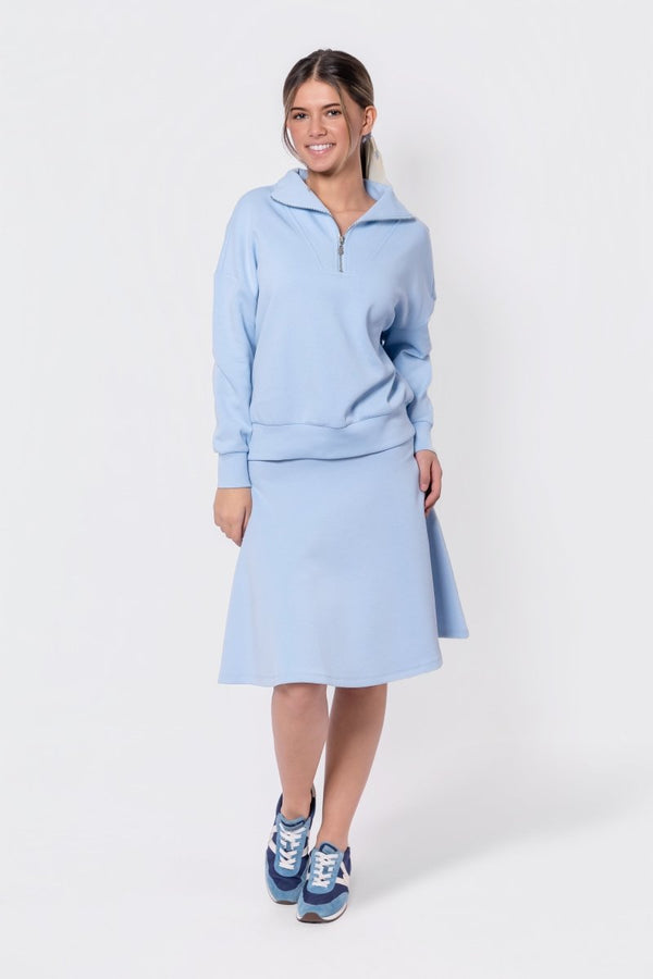 Mina swing skirt 23" (Baby Blue) - Skirt - Yakira Bella