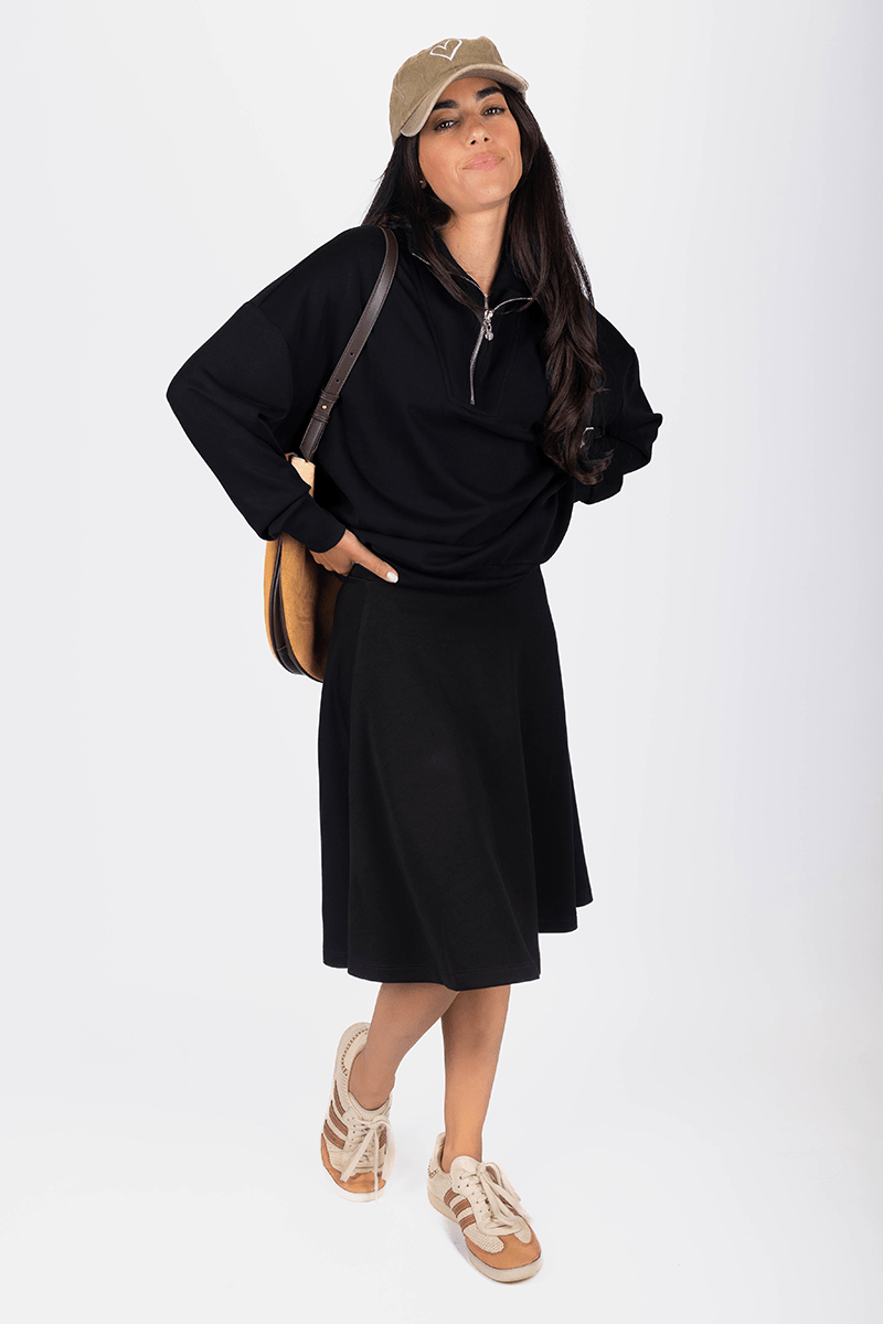 Mina Swing Skirt 23&quot; (Black) - Skirt - Yakira Bella