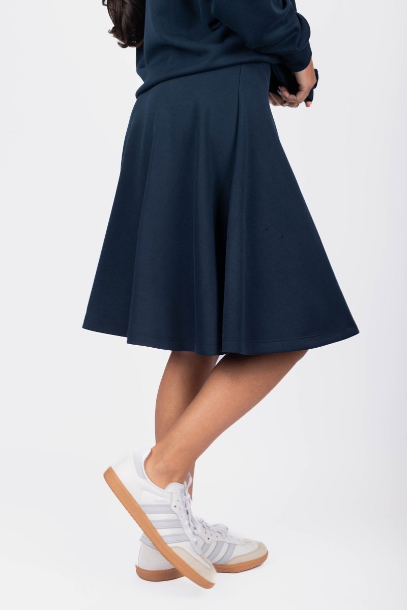Mina Swing Skirt 23" (Navy) - Skirt - Yakira Bella