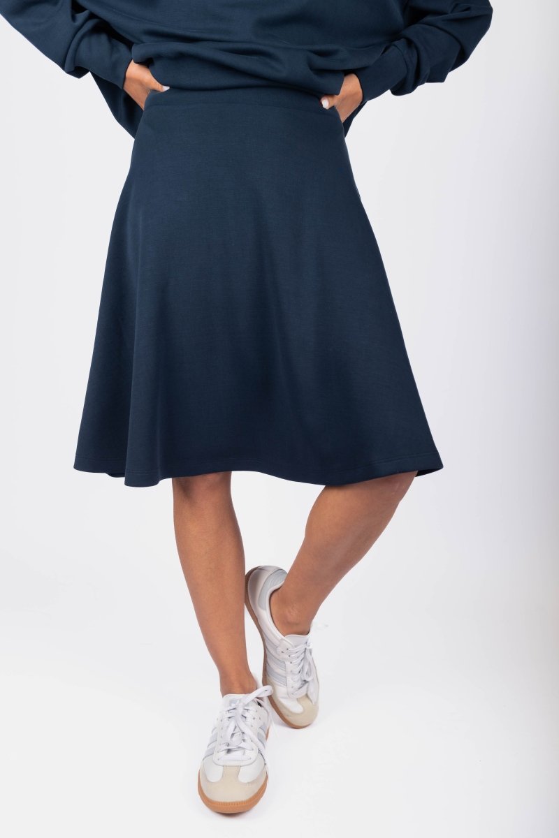 Mina Swing Skirt 23" (Navy) - Skirt - Yakira Bella