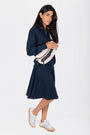 Mina Swing Skirt 23" (Navy) - Skirt - Yakira Bella