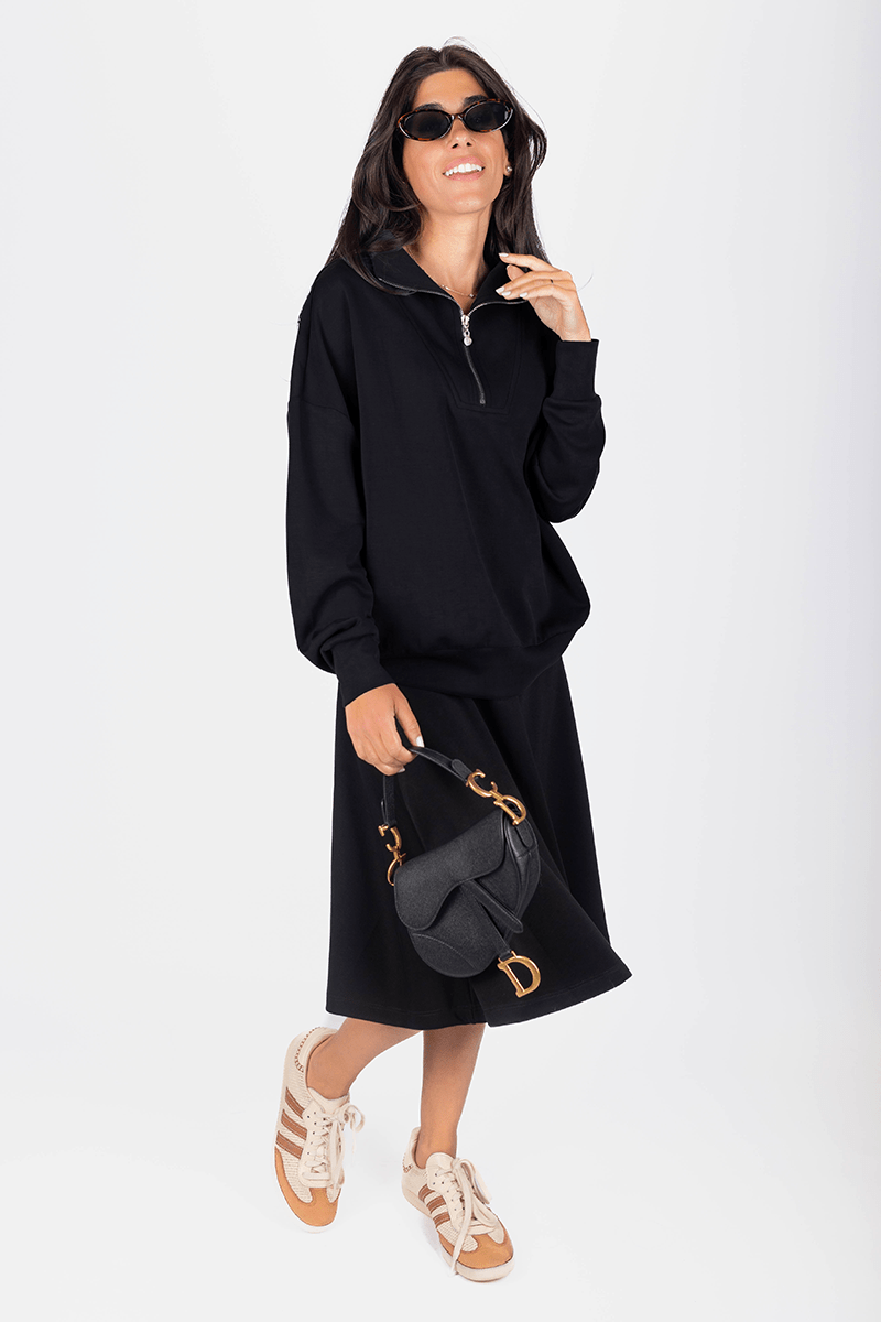 Mina Swing Skirt 26" (Black) - Skirt - Yakira Bella