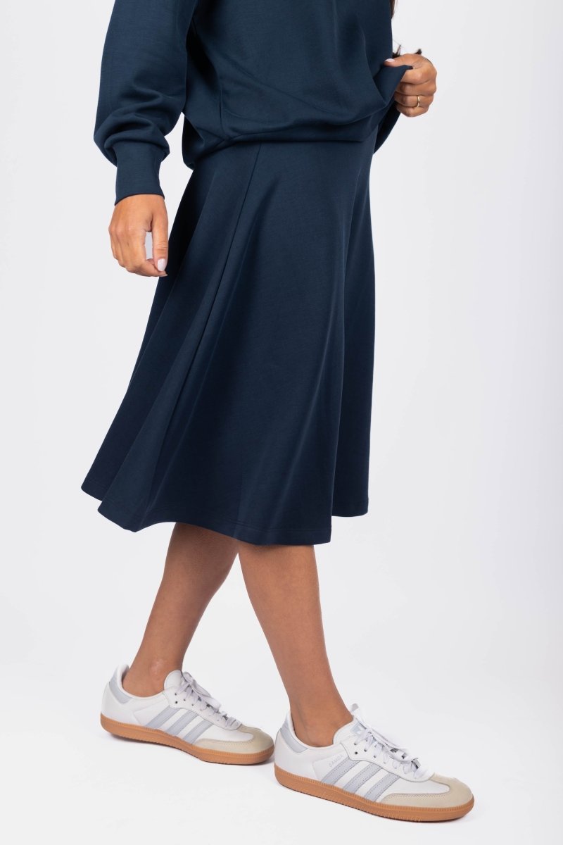 Mina Swing Skirt 26" (Navy) - Skirt - Yakira Bella