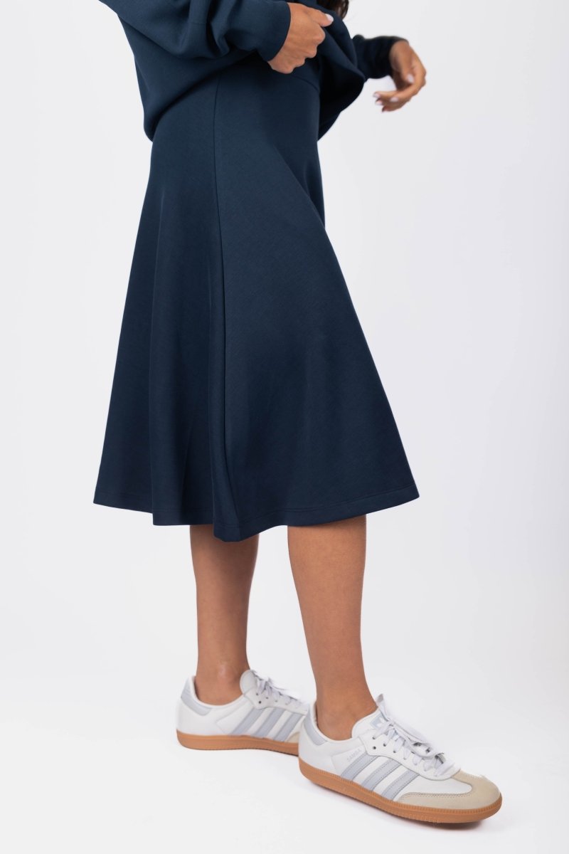Mina Swing Skirt 26&quot; (Navy) - Skirt - Yakira Bella
