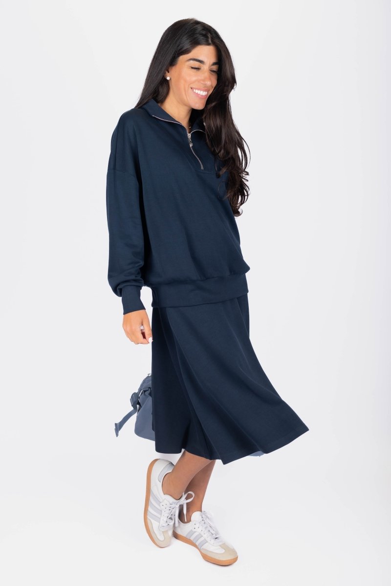 Mina Swing Skirt 26" (Navy) - Skirt - Yakira Bella