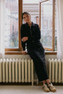 Mina Zip Up Jacket (Black) - Top - Yakira Bella