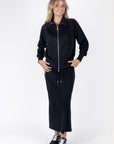 Mina Zip Up Jacket (Black) - Top - Yakira Bella