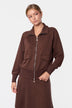 Mina Zip Up Jacket (Dark Brown)