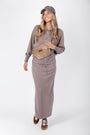 Mina Zip Up Jacket (Mocha) - Top - Yakira Bella