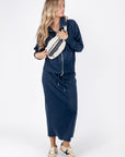 Mina Zip up Jacket (Navy) - Top - Yakira Bella