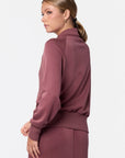 Mina Zip Up Jacket (Plum) - Top - Yakira Bella