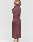 Mina Zip Up Jacket (Plum) - Top - Yakira Bella