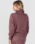 Mina Zip Up Jacket (Plum) - Top - Yakira Bella