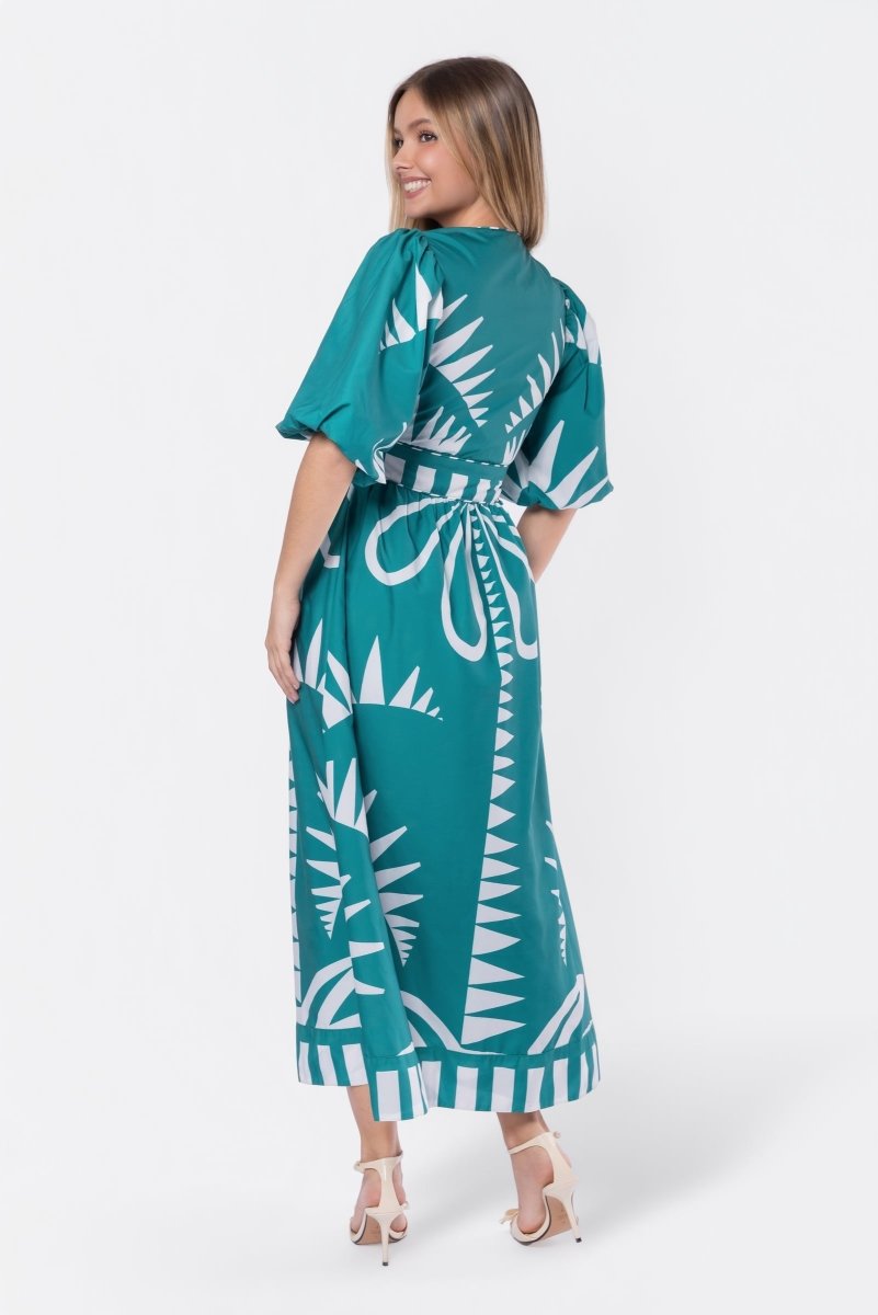 Mirella Dress (Green) - Dress - Yakira Bella
