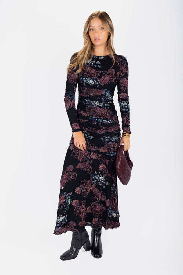 Miri Dress (Black Ground) - Dress - Yakira Bella