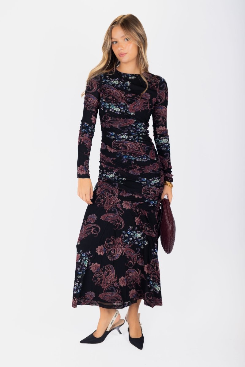 Miri Dress (Black Ground) - Dress - Yakira Bella