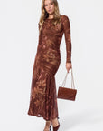 Miri Dress (Brown Flower) - Dress - Yakira Bella