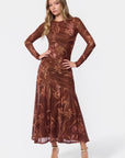 Miri Dress (Brown Flower) - Dress - Yakira Bella