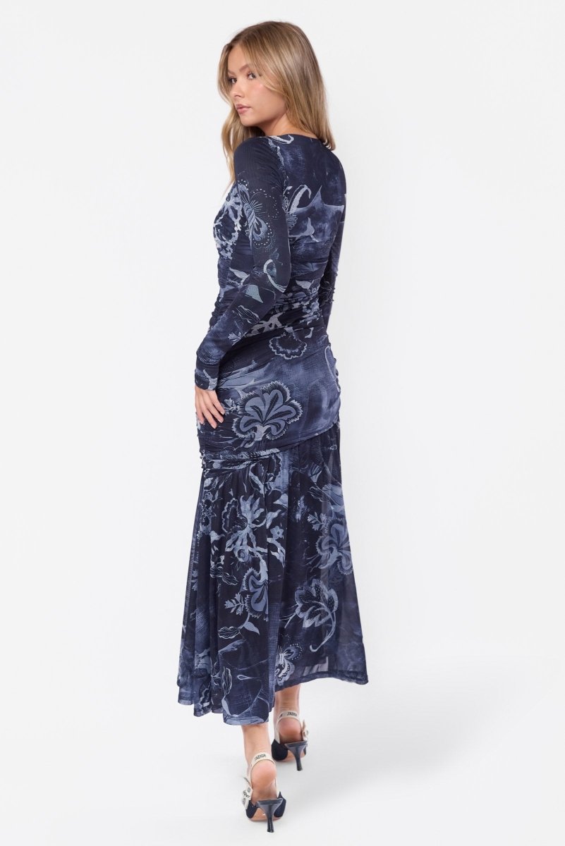 Miri Dress (Grey Pattern) - Dress - Yakira Bella