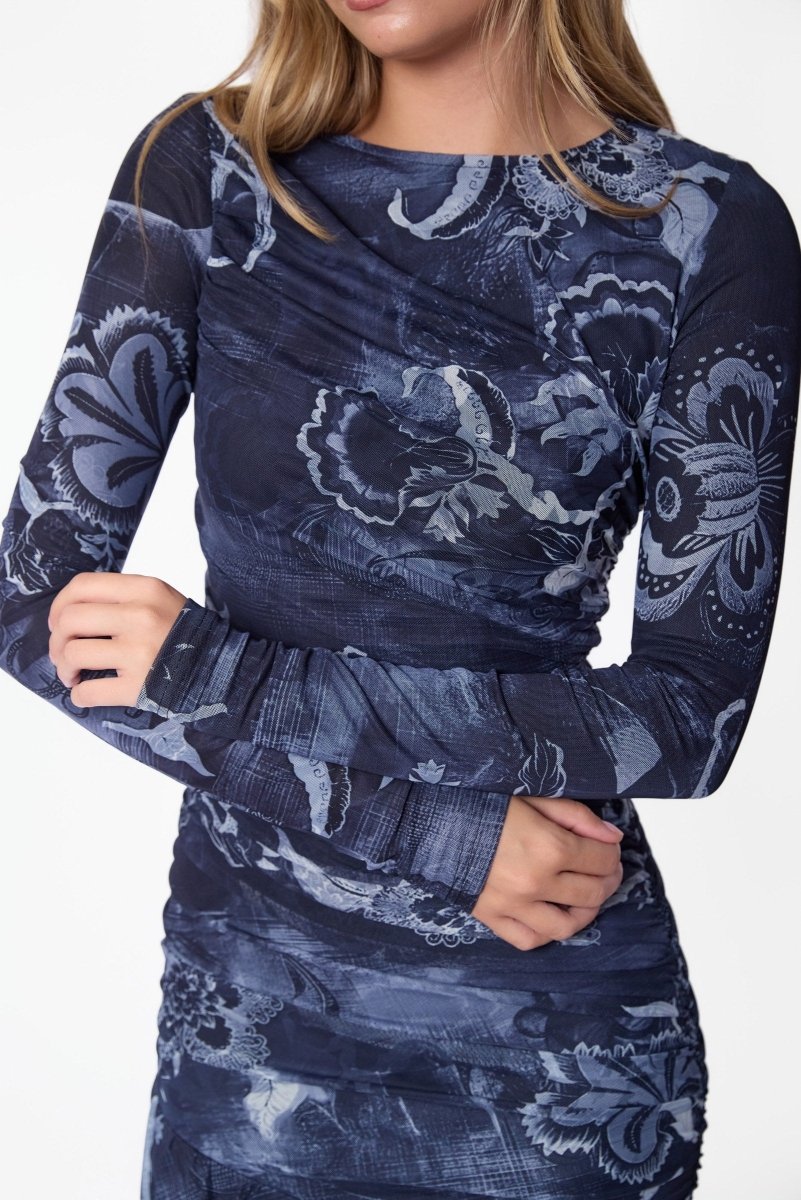Miri Dress (Grey Pattern) - Dress - Yakira Bella